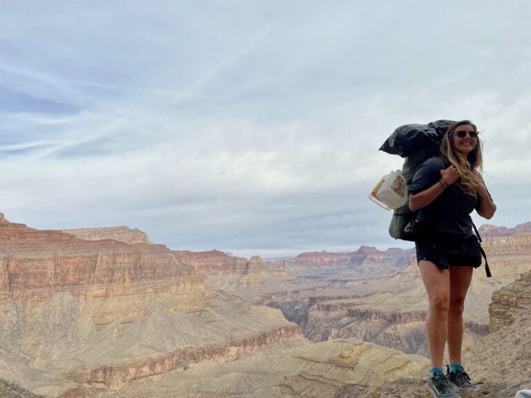 Hikers in summer in Grand Canyon