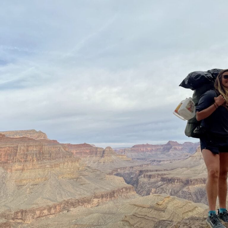 Hikers in summer in Grand Canyon
