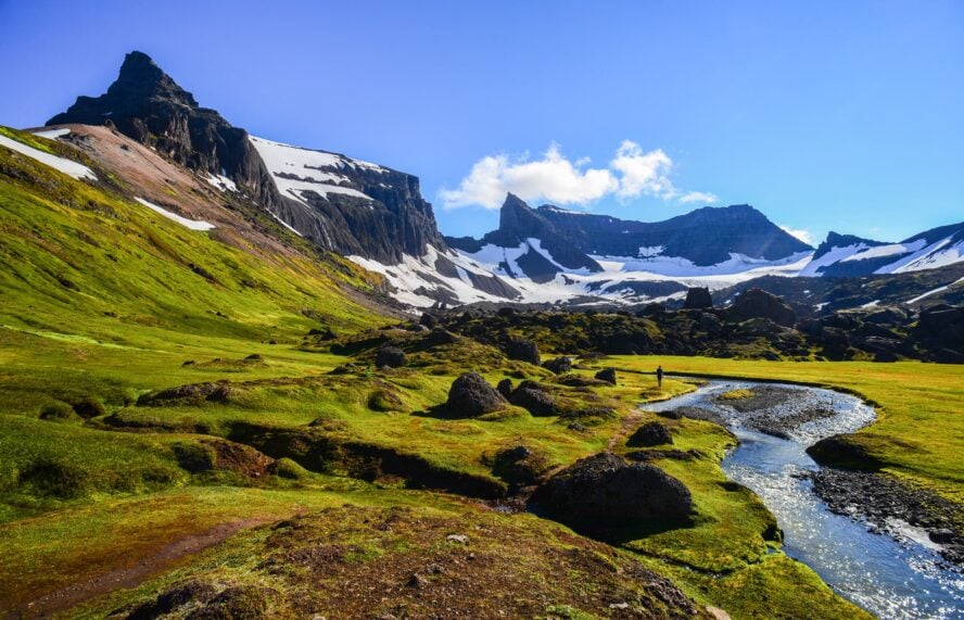 A vista of Iceland's East Fjords 