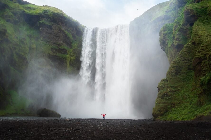 Skogafoss waterfall on the Ring Road