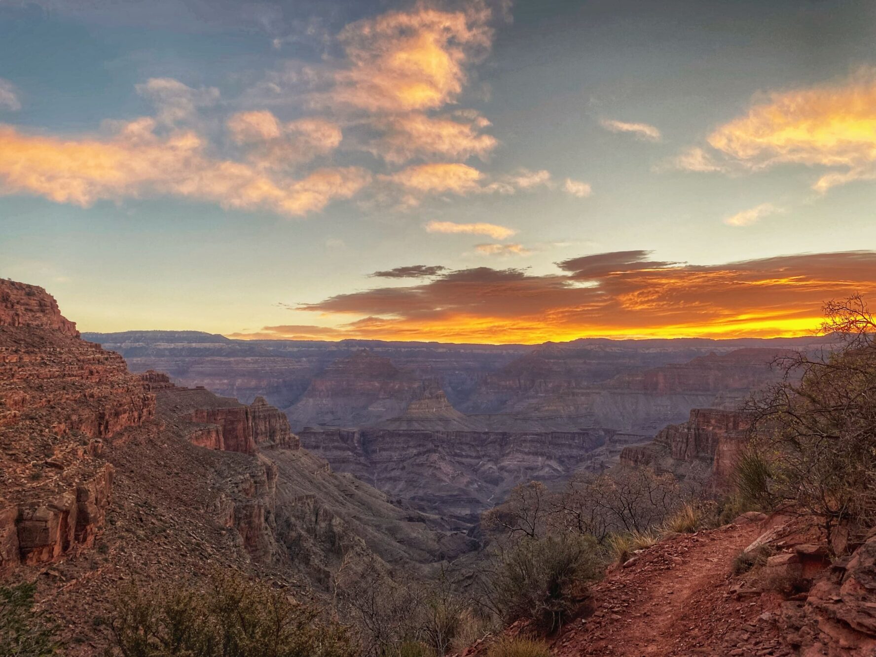 Sunset time in Grand Canyon