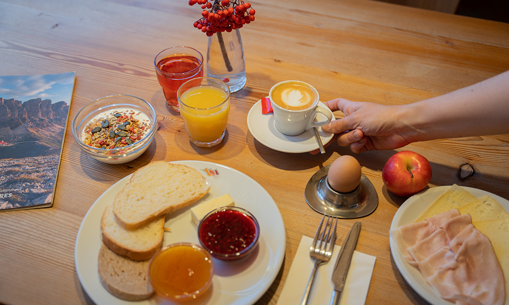 Alpe di Tires breakfast