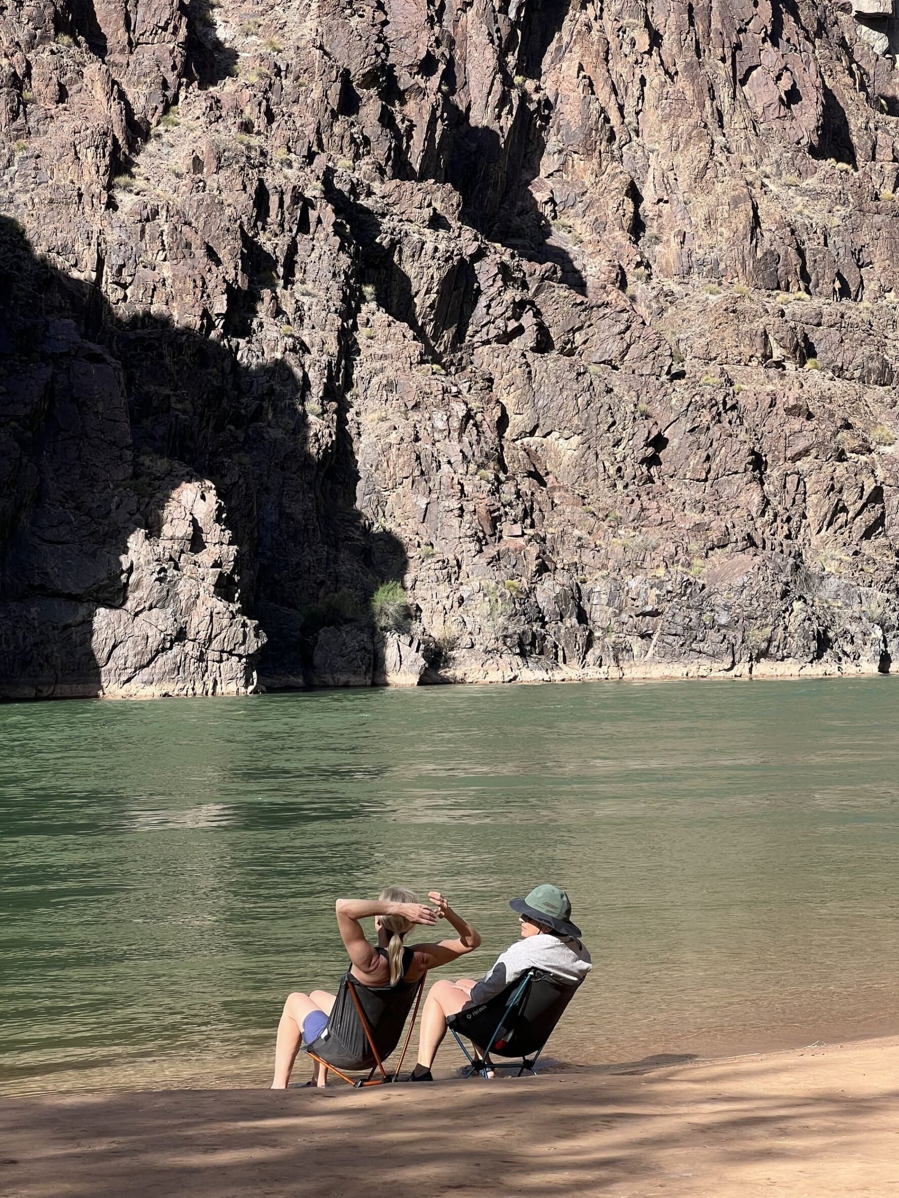 Chilling by Colorado river in Grand canyon