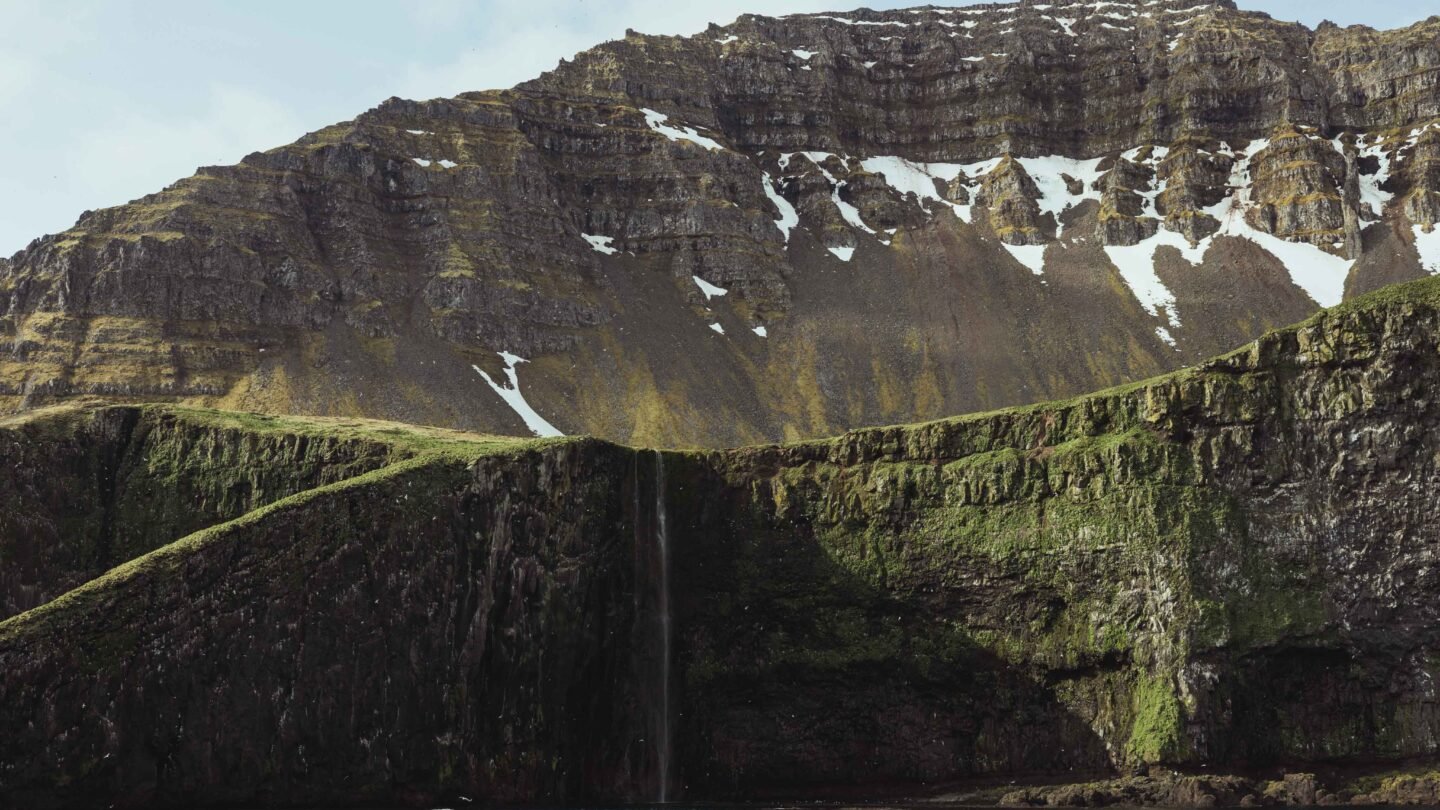 Cliffs Hornstrandir summer