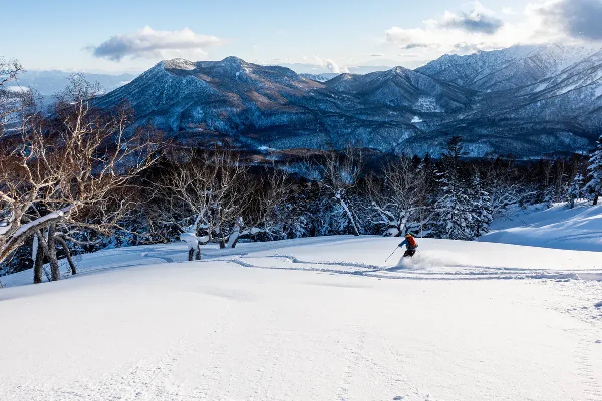 Downhill skiing Honshu