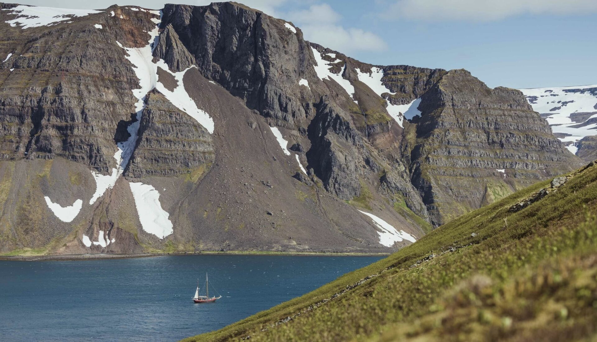 Hike and sail lost fjords Hornstrandir Iceland
