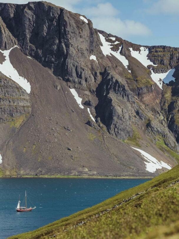 Hike and sail lost fjords Hornstrandir Iceland