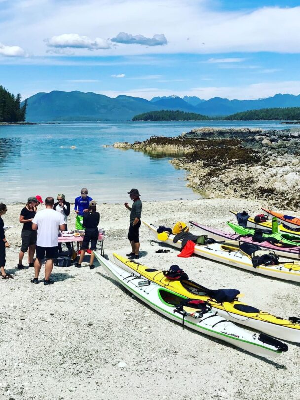 Kayaking on a sunny day