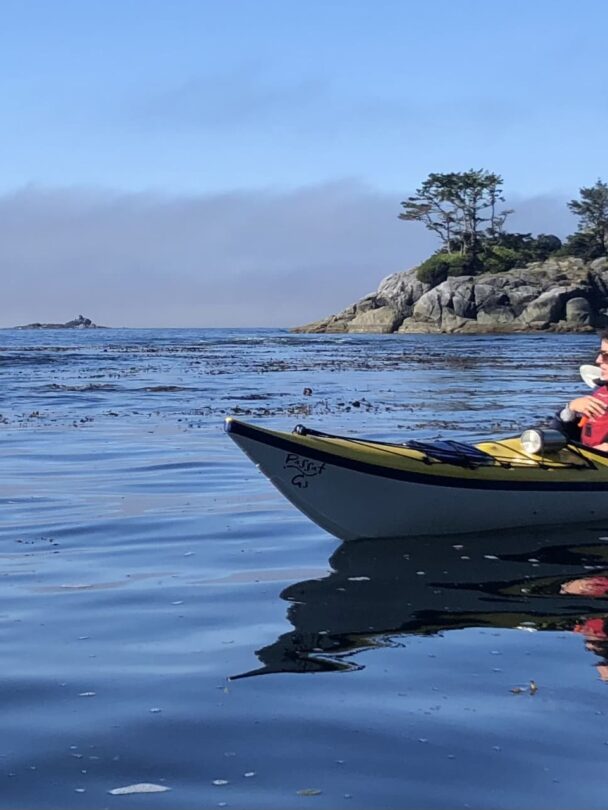 Kayaking on a sunny day