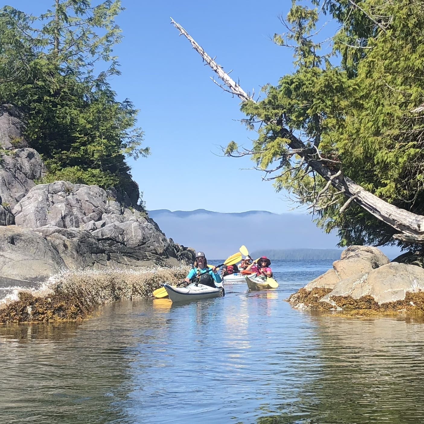 Kayaking Broken Group islands 3-day
