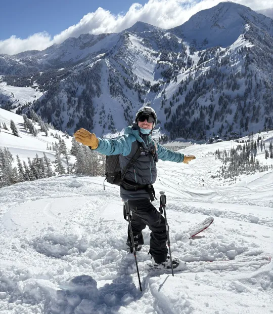A picture of Erik Fullmer, ski guide