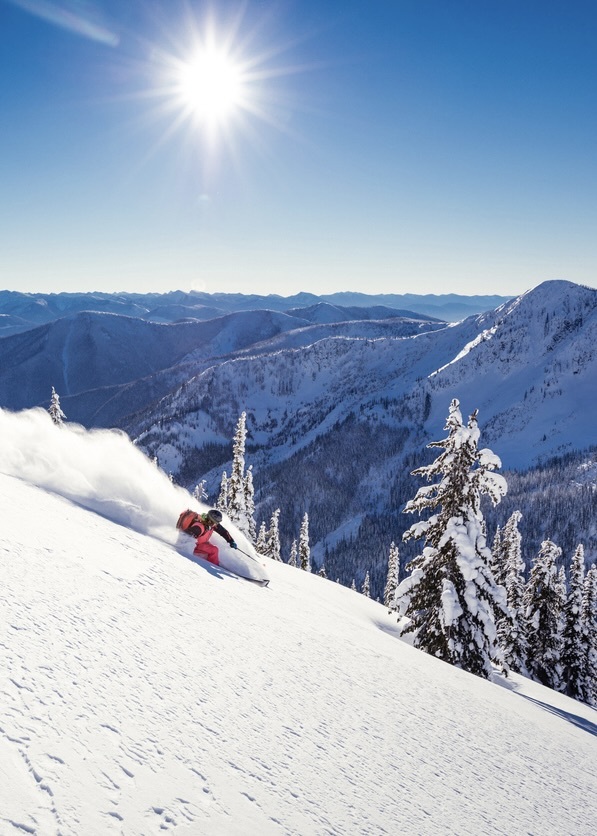 British Columbia powder skier