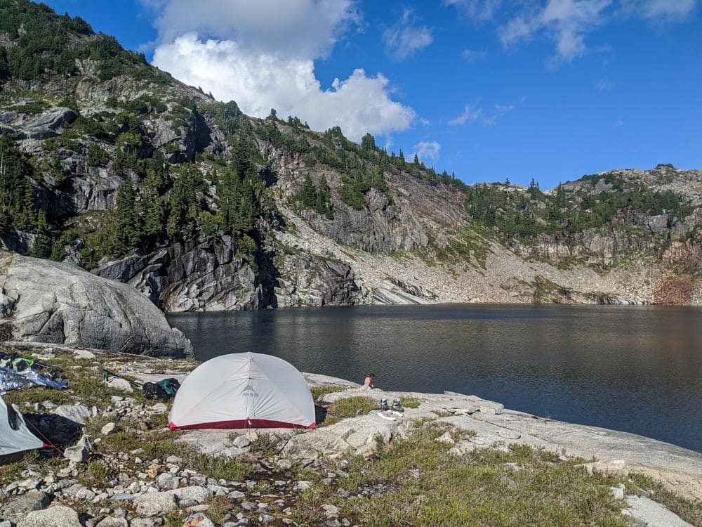 Camping morning Canada