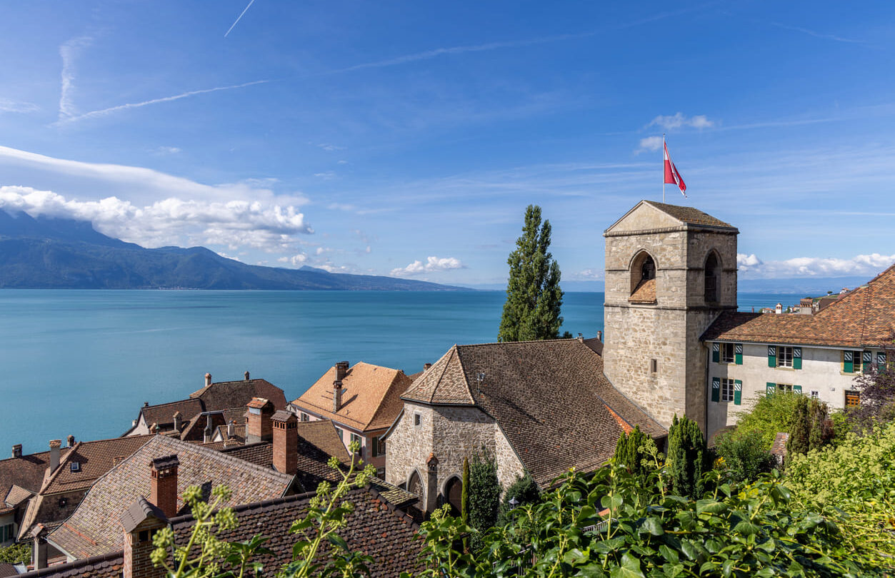 Charming village Lake Geneva
