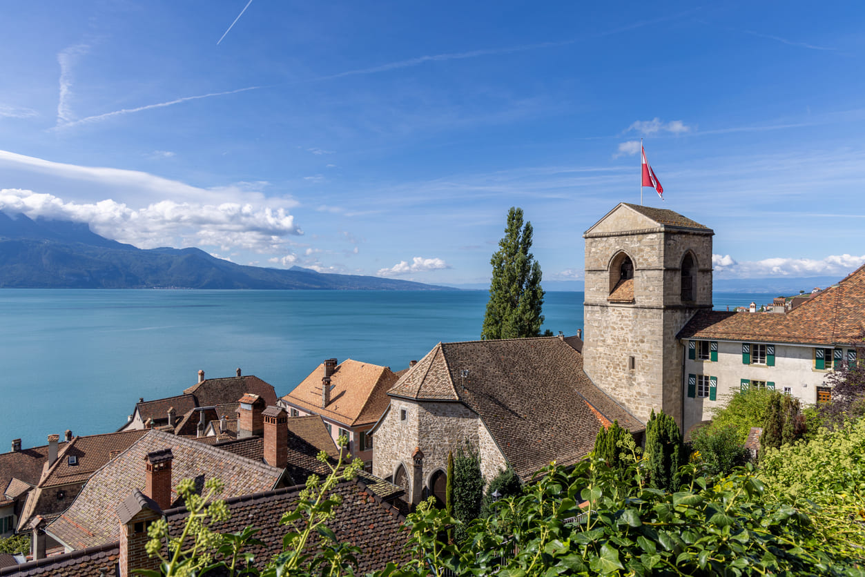 Charming village Lake Geneva