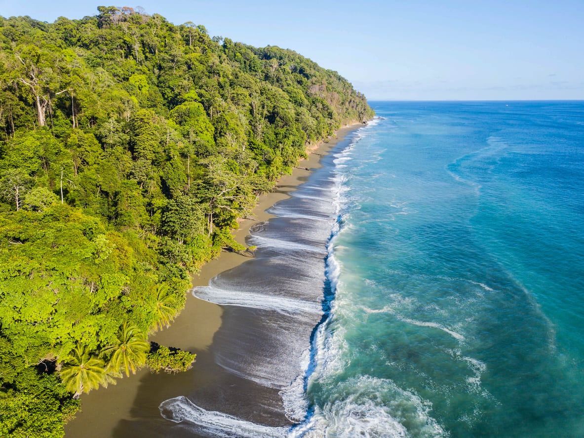 Corcovado aerial beach
