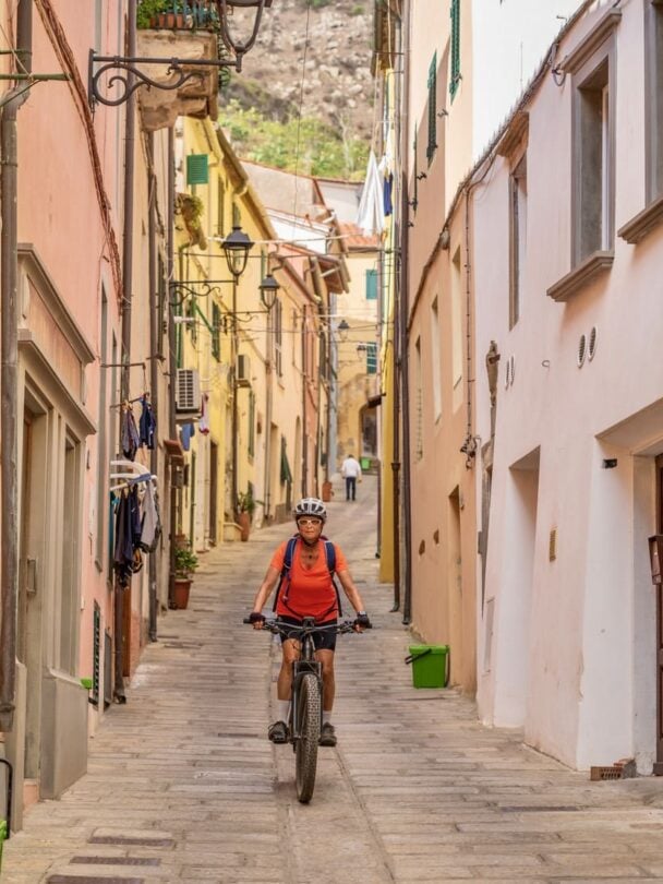 Cyclist Elba Italy