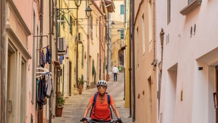 Cyclist Elba Italy