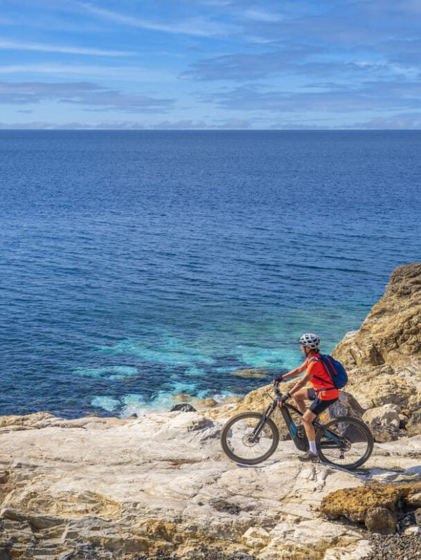 Cyclist Elba Italy