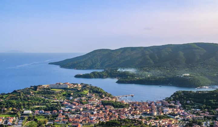 Elba aerial view