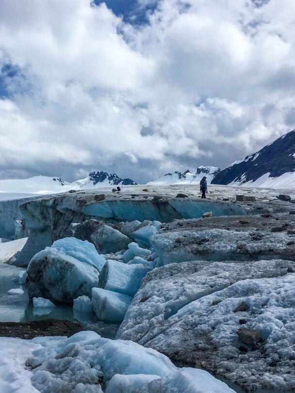 Garibaldi Neve traverse summer