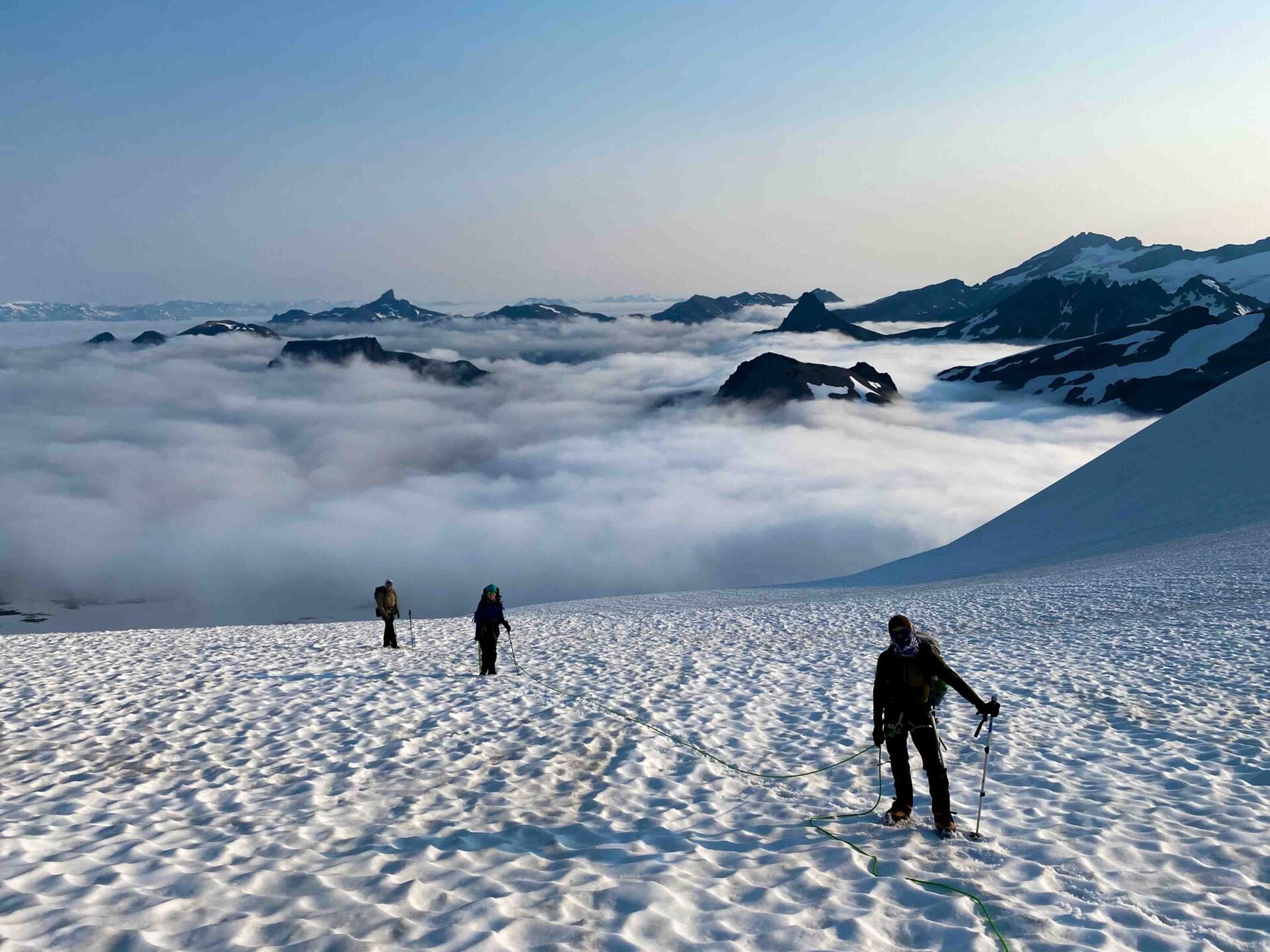 Garibaldi Neve traverse summer