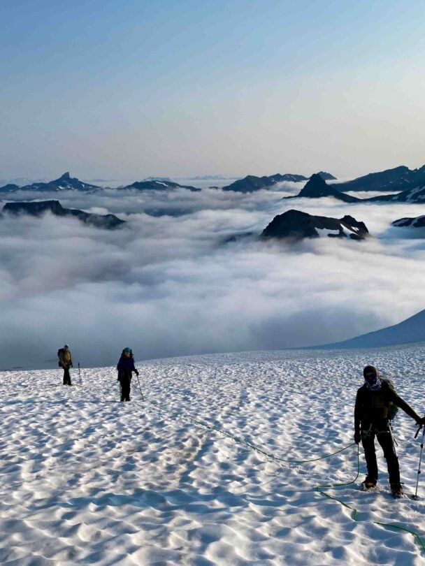 Garibaldi Neve traverse summer