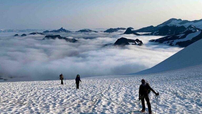 Garibaldi Neve traverse summer