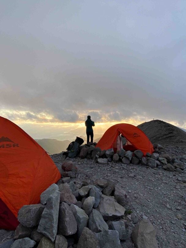 Garibaldi Neve traverse summer