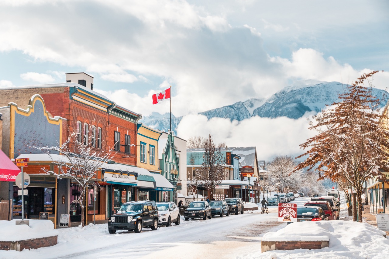 Revelstoke town BC