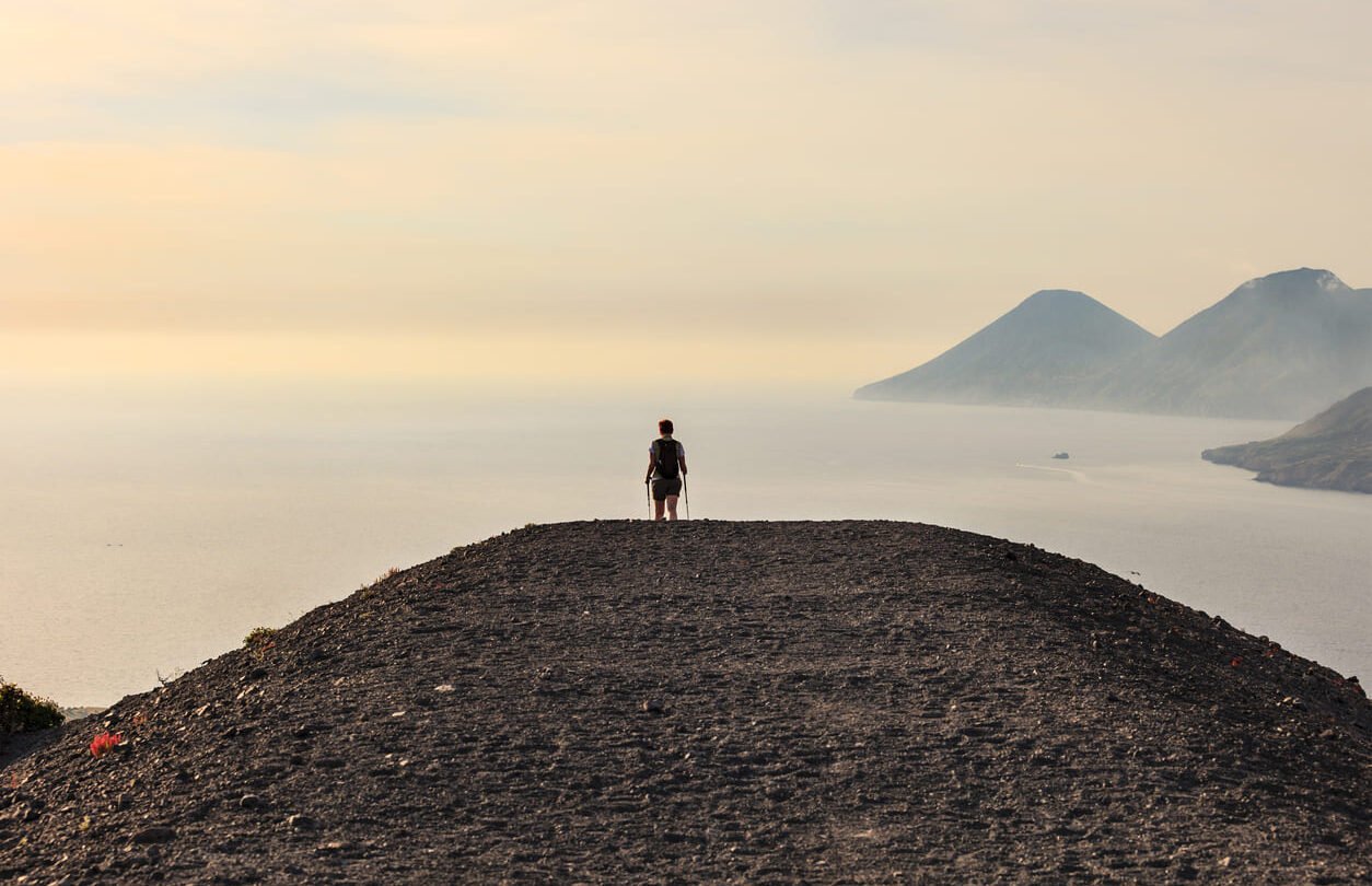 Sunset Vulcano island