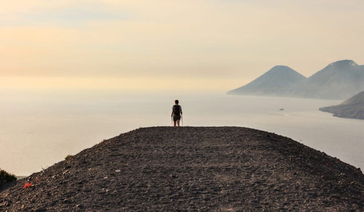 Sunset Vulcano island