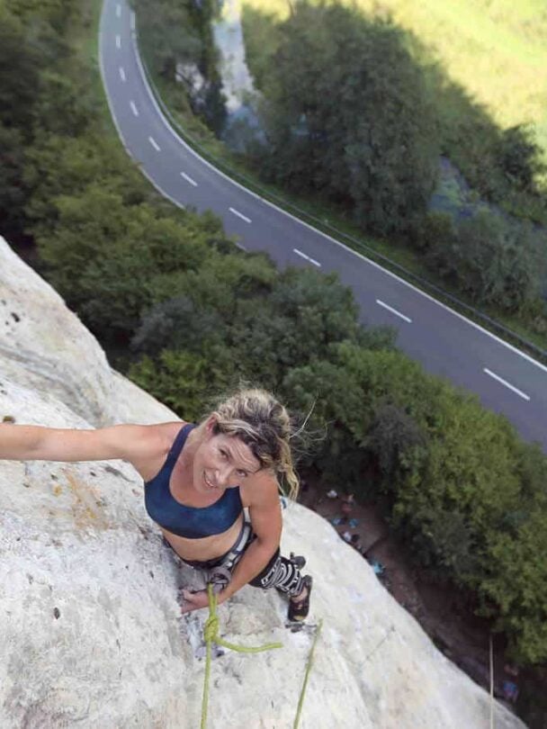 Frankenjura several climbers