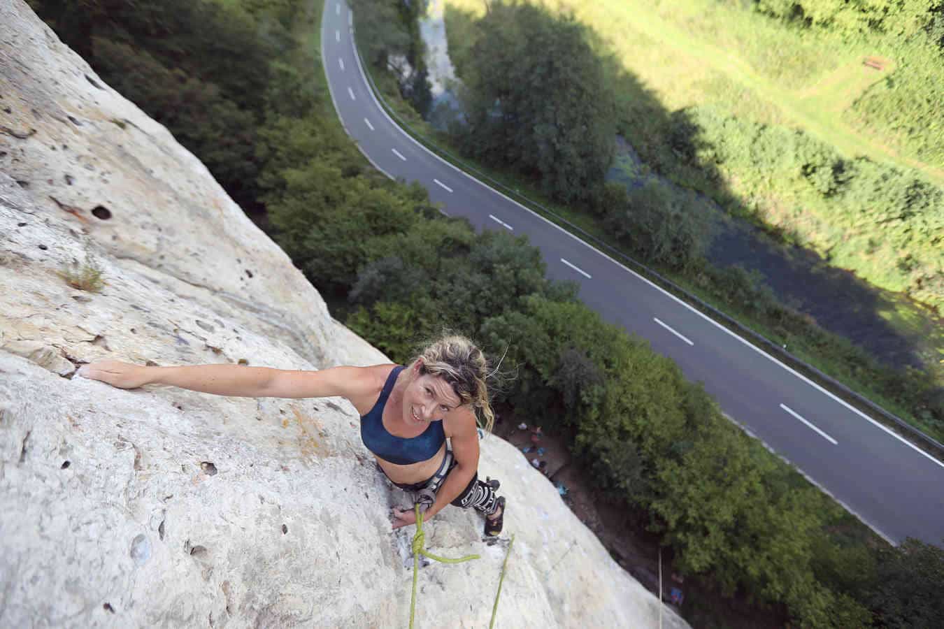 Above road climbing Frankenjura