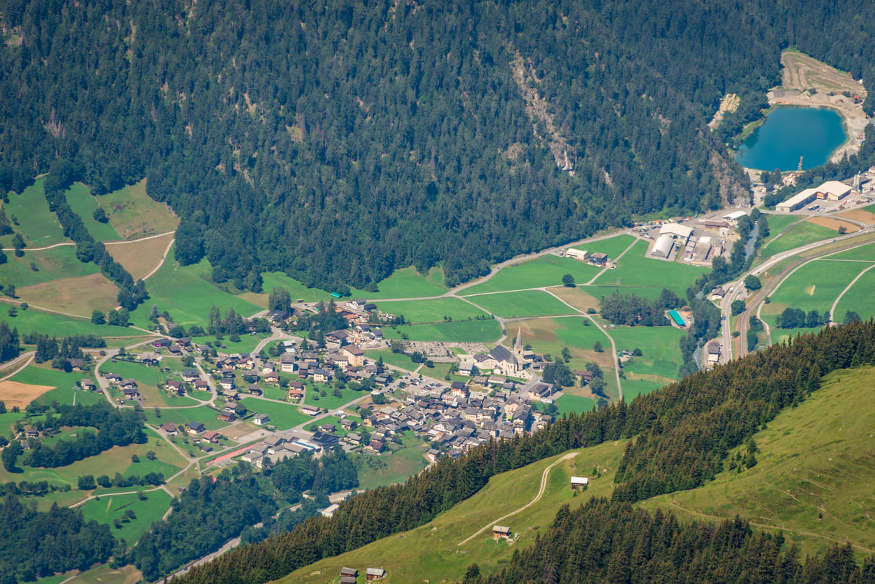 Aerial view Le Chable