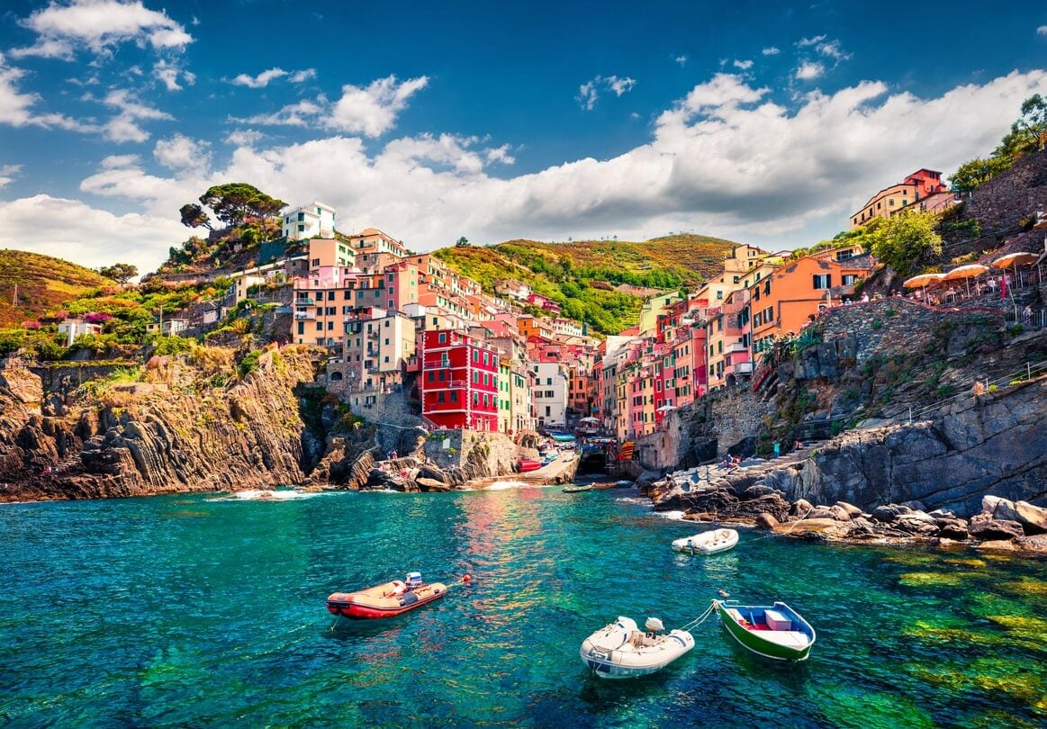 The village of Rionaggiore in CInque Terre