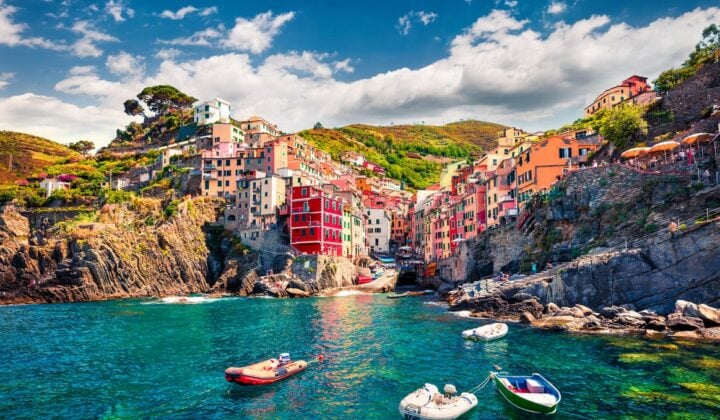 The village of Rionaggiore in CInque Terre