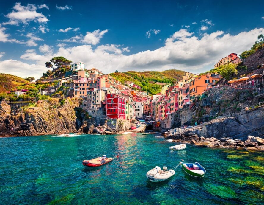 The village of Rionaggiore in CInque Terre