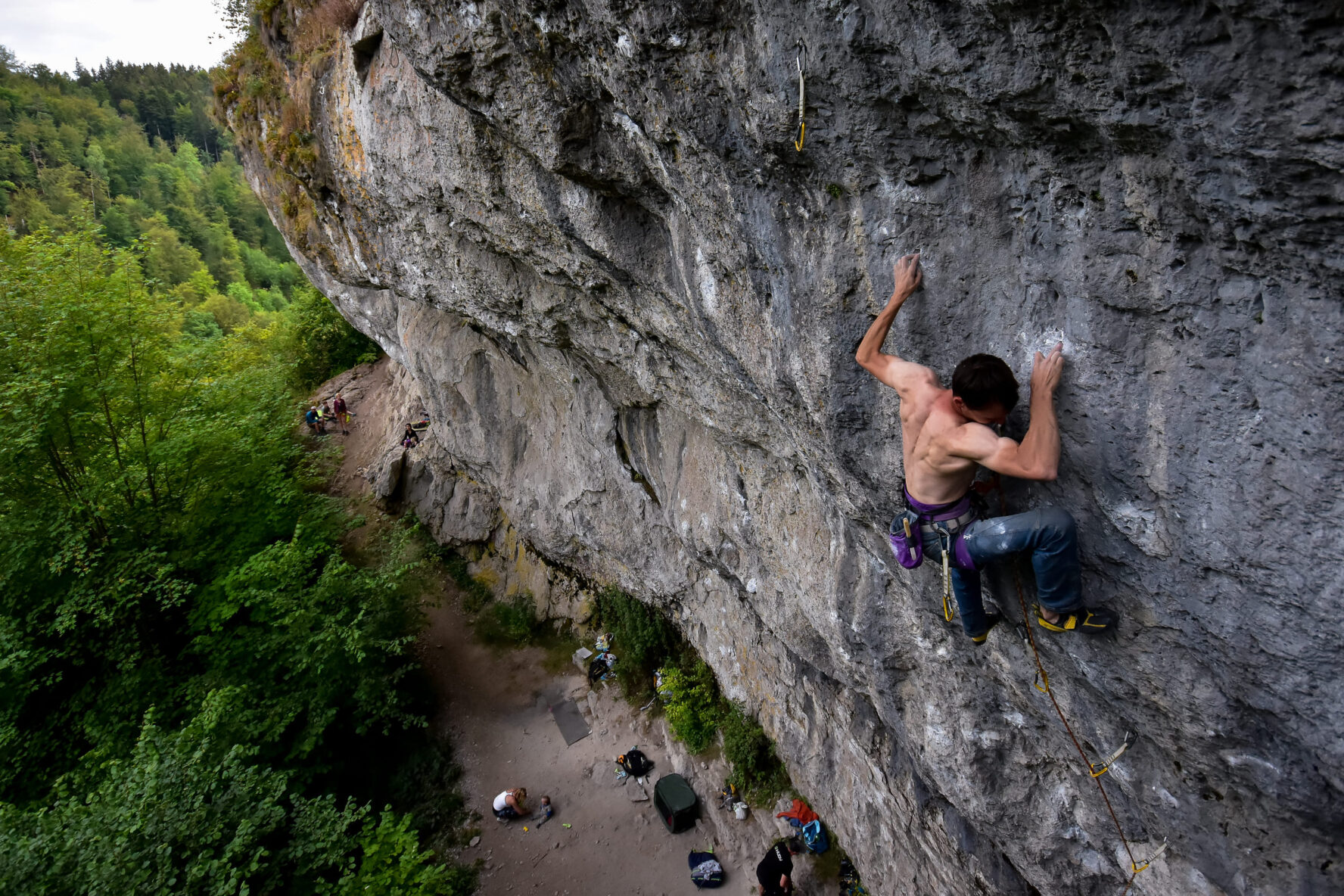 CLimber approach are Frankenjura