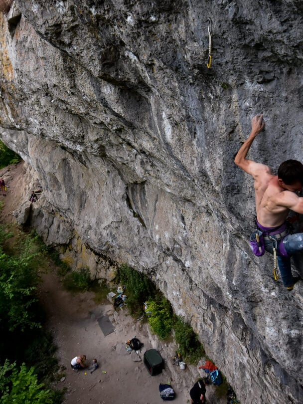Frankenjura several climbers