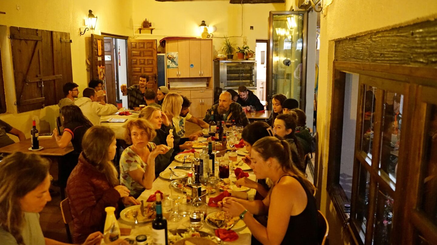 Dinner time Spain climbers