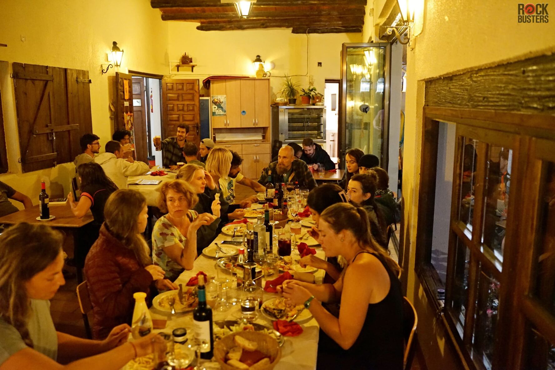 Dinner time Spain climbers