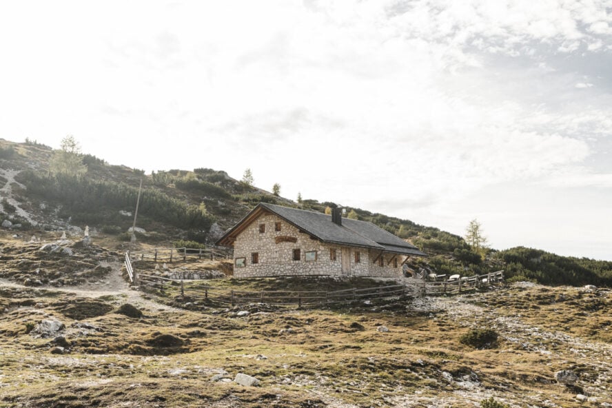 Mountain Hut in the Dolomites