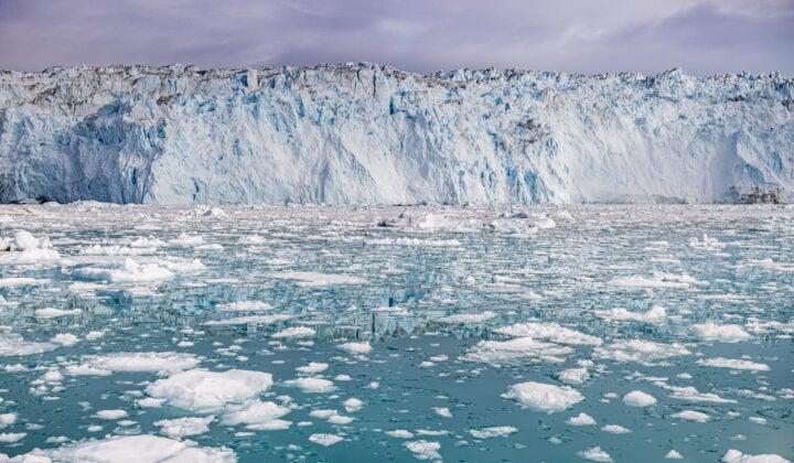 Egi glacier Greenland