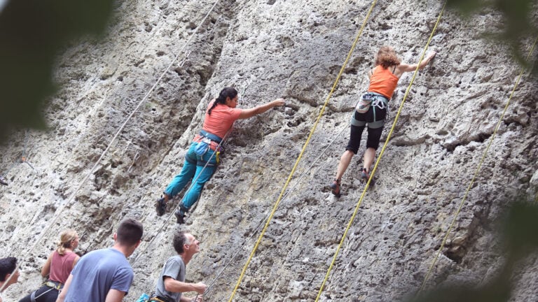 Frankenjura several climbers