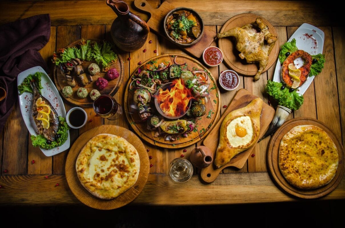 An overview of the cuisine in Georgia