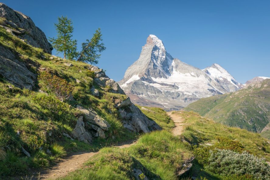 A path along the Walker's Haute Route Matterhorn