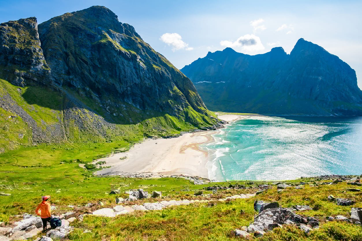 Kvalvika beach Lofoten