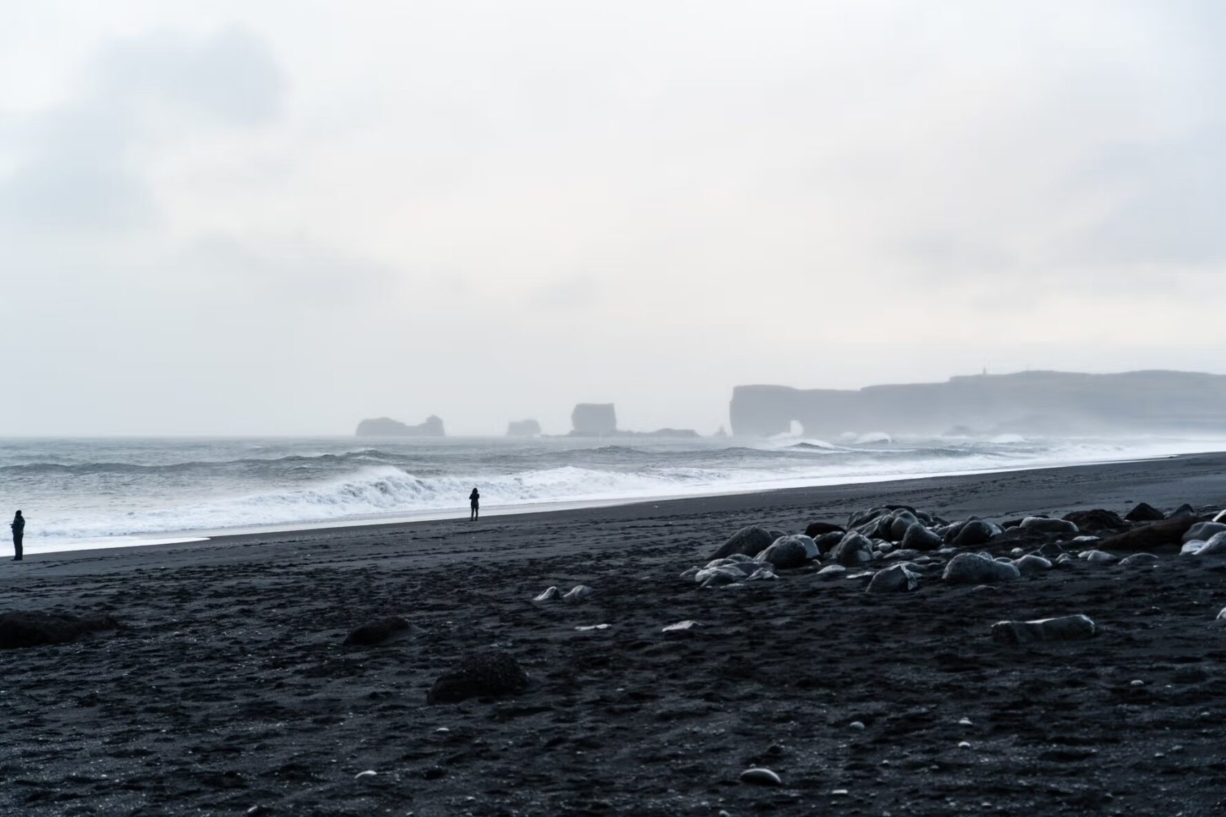 Reynisjara beach Iceland winter