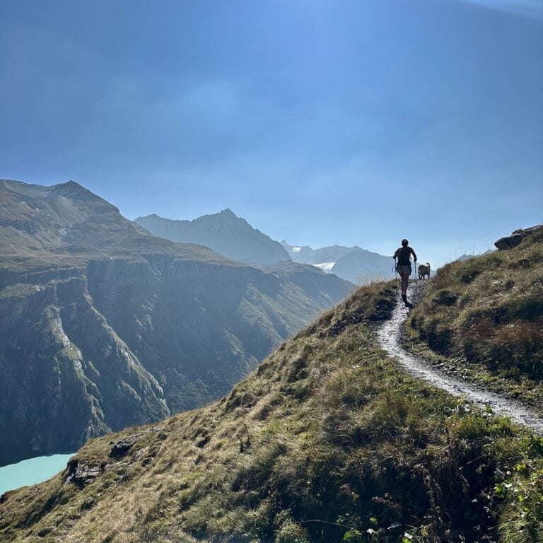 Stunning trail Swiss Alps